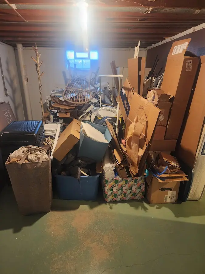 Roll-off dumpster container at job site for Construction Dumpster Rental in Staunton